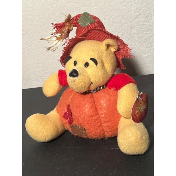 Disney Winnie The Pooh Dan Dee Halloween Thanksgiving Pumpkin Scarecrow 2011 - Picture 9 of 16